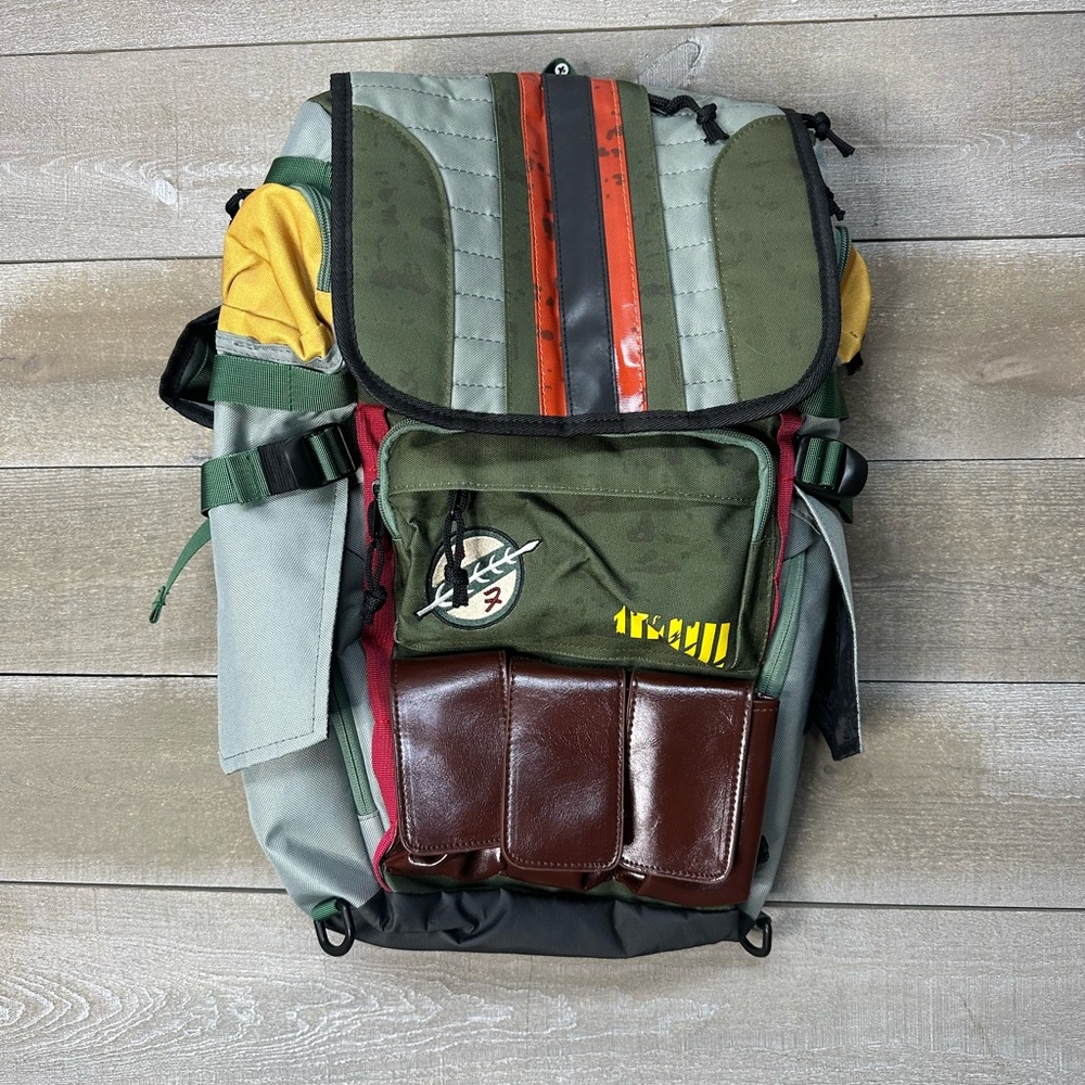 Bioworld Star Wars Book Of Boba Fett Backpack Bookbag School Mandalorian